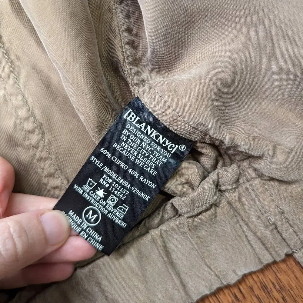 BlankNYC Faux Silk Bomber Jacket M - Picture 6 of 7